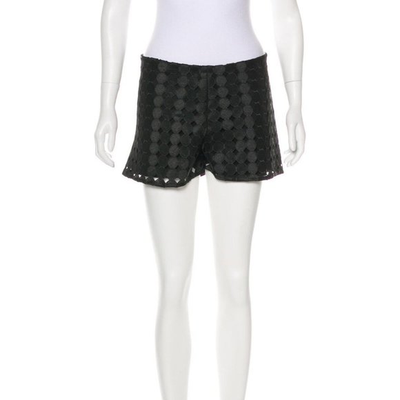 REDUCED NWOT ALEXIS black shorts set w/circular applique size M GORGEOUS RARE - Picture 4 of 8